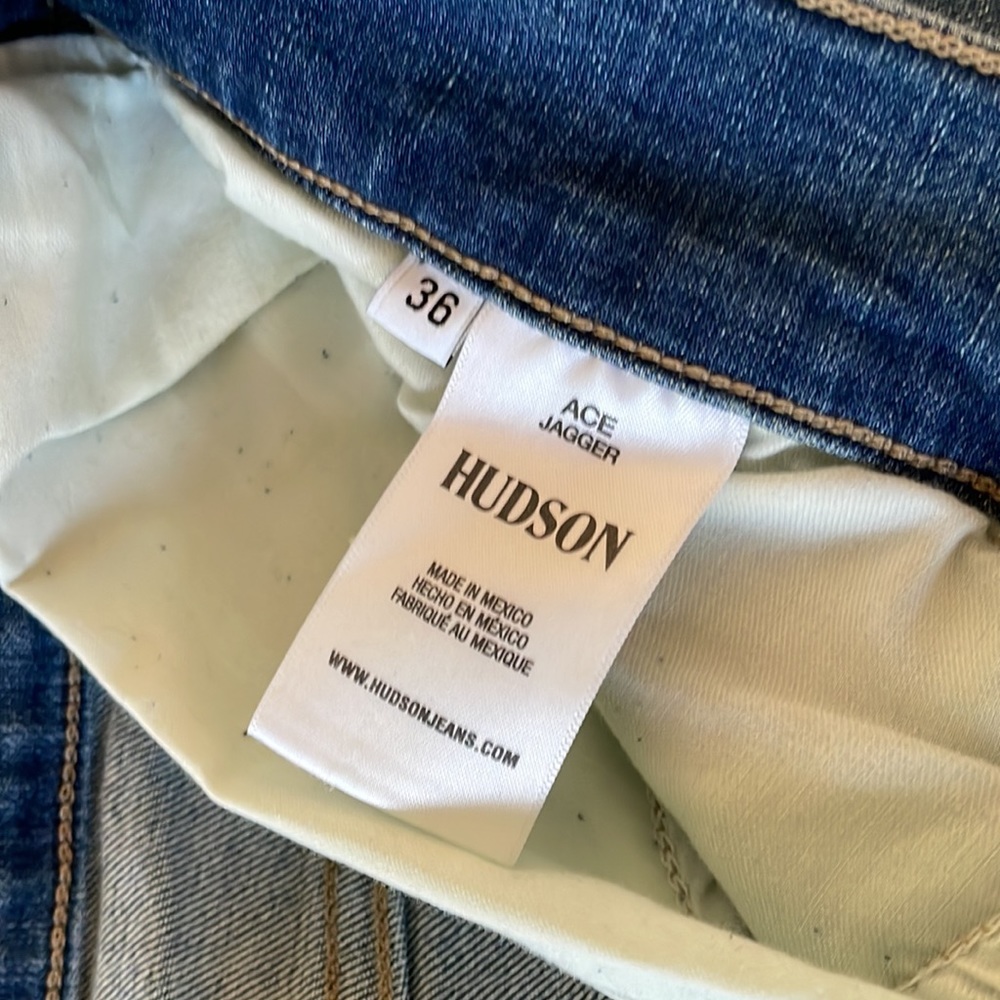 NWT HUDSON MENS JEANS 36 - Picture 3 of 3